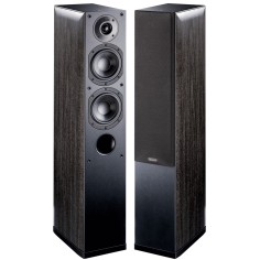 Indiana line nota 550 xn vinile rovere nero - coppia diffusori 3 vie da pavimento