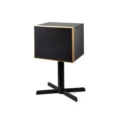 Geneva DeCon Black wood and Brass - Altoparlante Stereo Hi Fi