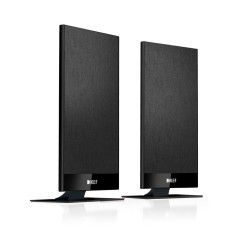 KEF T101 Black - Coppia altoparlanti sottili ideali per TV / Home Cinema