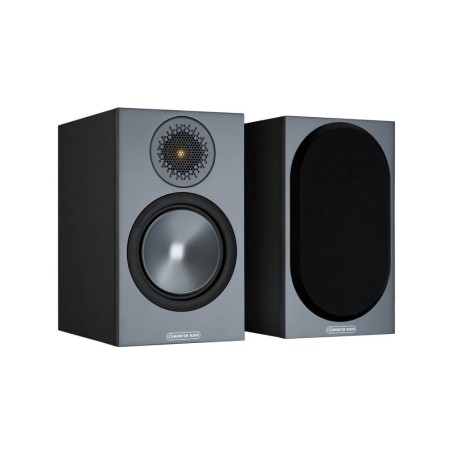 Monitor audio bronze 50 6g black - coppia diffusori da supporto bass reflex a 2 vie