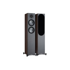 Monitor audio bronze 200 6g walnut - coppia diffusori da pavimento bass reflex a 2 vie e mezzo