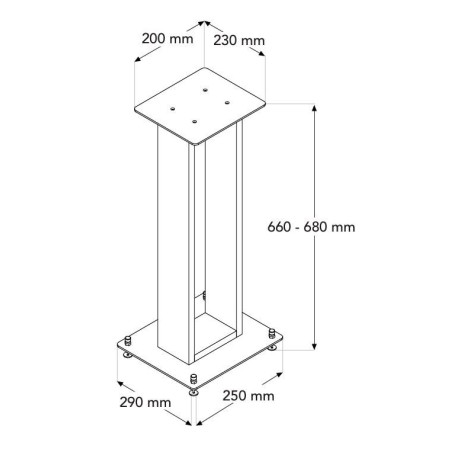 Norstone ALVA PLUS STAND WALNUT