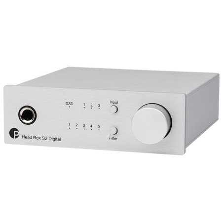 Pro-ject head box s2 digital silver - amplificatore per cuffia digitale