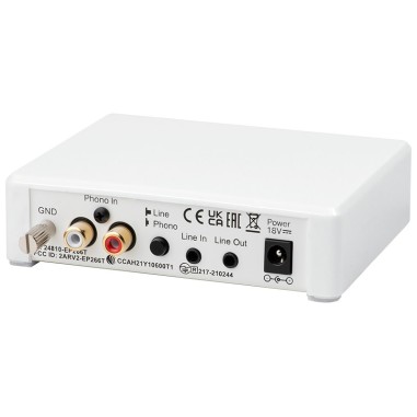 Pro-Ject Phono Box E BT5 Bianco - Stadio Phono MM e Streamer Bluetooth