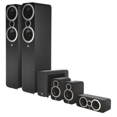 Q Acoustics Q 3050C 5.1 CINEMA PACK nero satin