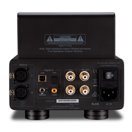 Quad pa-one+ lancaster grey - amplificatore integrato valvolare