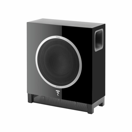 Black lacquered focal sub air wireless ultracompact active subwoofer