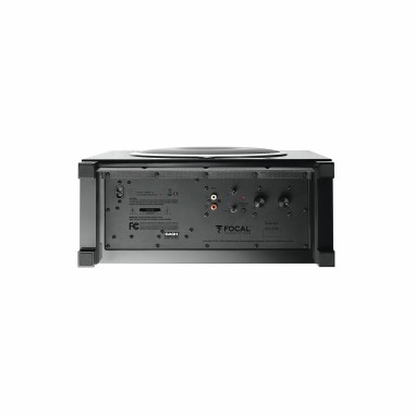 Black lacquered focal sub air wireless ultracompact active subwoofer