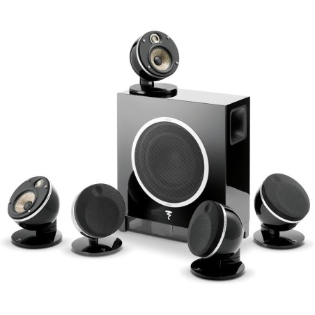 Focal dome pack flax 5.1 nero - sistema completo di diffusori